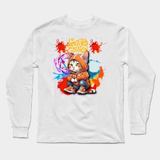 dressed cat Long Sleeve T-Shirt